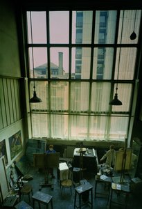 Udsigt over et studie, bygget 1897-99 af Charles Rennie Mackintosh